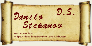 Danilo Stepanov vizit kartica